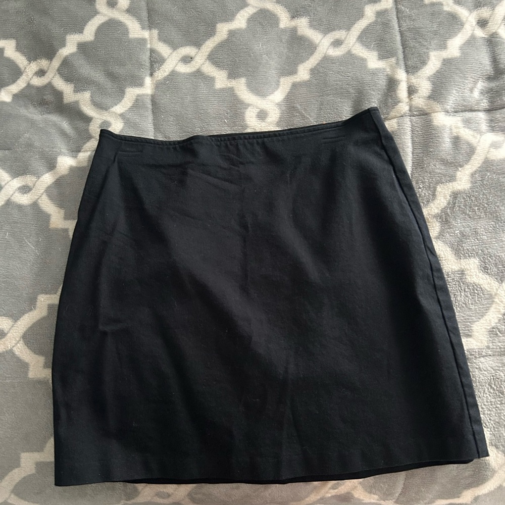 Black mini skirt